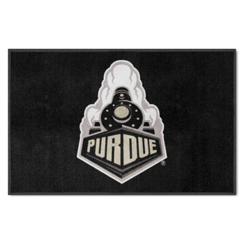 Purdue 4X6 High-Traffic Mat with Durable Rubber Backing - Landscape Orientation