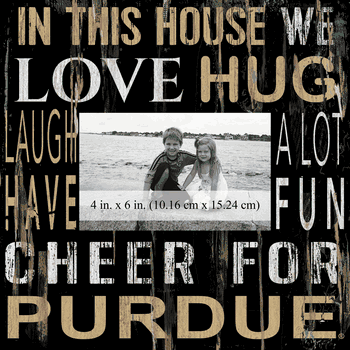 Purdue Boilermakers 10x10 In This House Frame