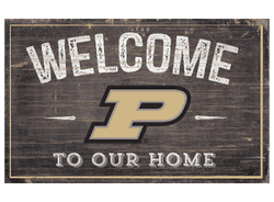 Purdue Boilermakers 11X19 Welcome to Our Home Sign