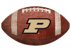 Purdue Boilermakers 12" Football Shaped Sign