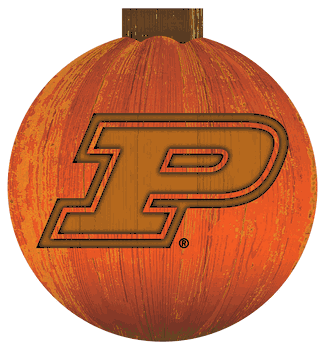 Purdue Boilermakers 12 in. Halloween Pumpkin Sign