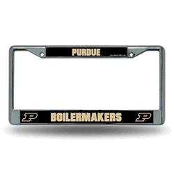 Purdue Boilermakers  12" x 6" Chrome Frame With Decal Inserts