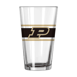 Purdue Boilermakers 16oz Stripe Pint Glass