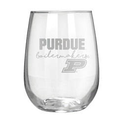 Purdue Boilermakers 17oz Stemmless Wine Glass