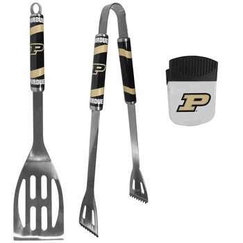 Purdue Boilermakers 2 pc BBQ Set and Chip Clip