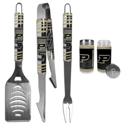 Purdue Boilermakers 3 pc Tailgater BBQ Set and Salt and Pepper Shaker Set