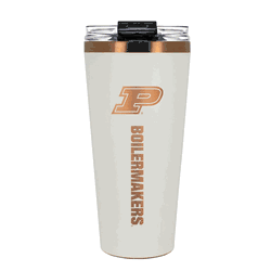 Purdue Boilermakers 32oz Crme and Copper Big Slim Tumbler with Straw