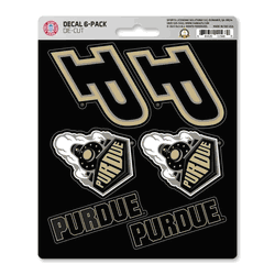 Purdue Boilermakers 6 Count Mini Decal Sticker Pack