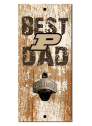 Purdue Boilermakers Best Dad Bottle Opener Wood Sign