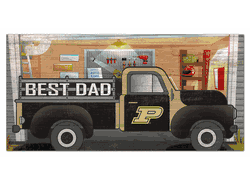 Purdue Boilermakers Best Dad Truck 6x12 Sign