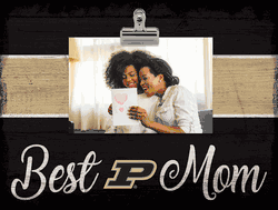 Purdue Boilermakers Best Mom with Stripe Clip Frame