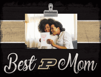 Purdue Boilermakers Best Mom with Stripe Clip Frame