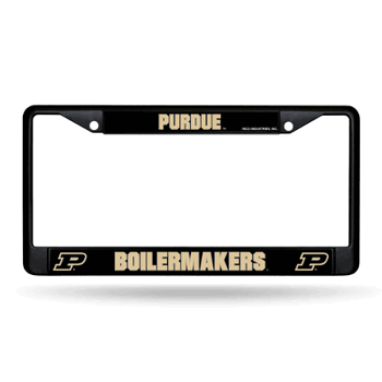 Purdue Boilermakers  Black Chrome Frame with Decal Inserts 12