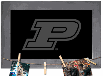 Purdue Boilermakers Blank Chalkboard with frame & clothespins 11x19 Sign