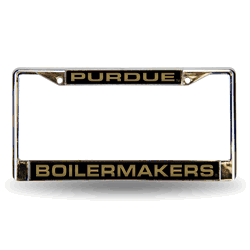 Purdue Boilermakers Blk Laser Chrome Frame