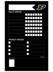 Purdue Boilermakers Chore Chalk Board 11x19 Sign