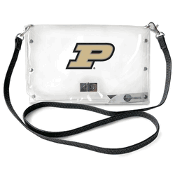 Purdue Boilermakers Clear Envelope Purse STRAP