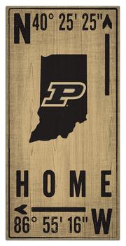 Purdue Boilermakers Coordinate 6x12 Sign