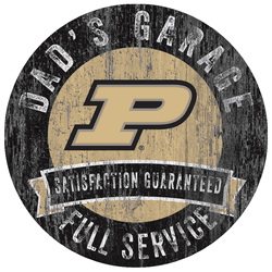 Purdue Boilermakers Dad's Garage Sign