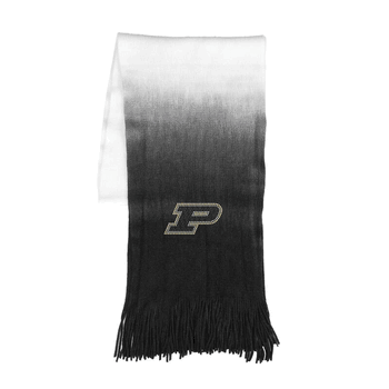 Purdue Boilermakers Dip Dye Scarf Black CLEARANCE SALE - LIMITED QUANTITIES AT THIS PRICE