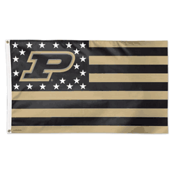 Purdue Boilermakers Flag 3x5 Deluxe Style Stars and Stripes Design