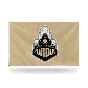 Purdue Boilermakers Front View Train Gold Bkg