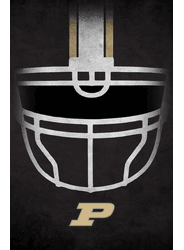 Purdue Boilermakers Ghost Helmet 17x26