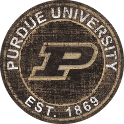 Purdue Boilermakers Heritage Logo Round Sign