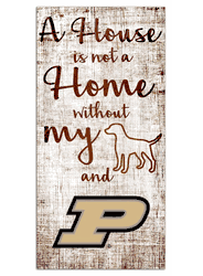 Purdue Boilermakers House is Not a Home 6x12 Sign