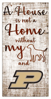 Purdue Boilermakers House is Not a Home 6x12 Sign
