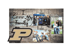 Purdue Boilermakers I Love my Family Clip Frame