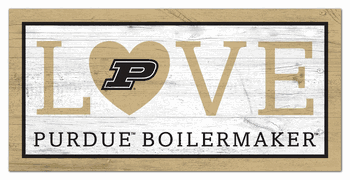 Purdue Boilermakers Love 6x12 Sign