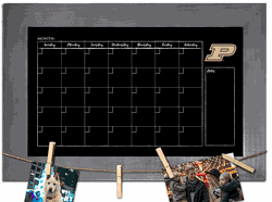 Purdue Boilermakers Monthly Chalkboard with frame & clothespins 11x19 Sign
