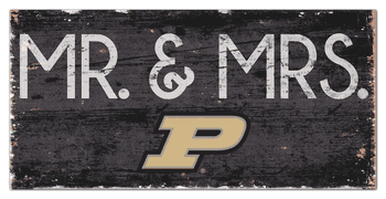 Purdue Boilermakers Mr & Mrs Sign