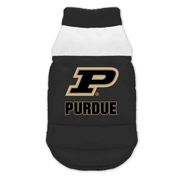 Purdue Boilermakers Pet Parka Puff Vest Medium