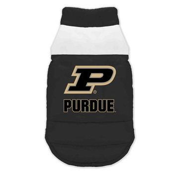 Purdue Boilermakers Pet Parka Puff Vest Small