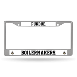 Purdue Boilermakers Standard Chrome Frame with Plastic Inserts 12" x 6" Car/Truck Auto Accessory