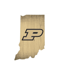 Purdue Boilermakers Team Color Logo State Sign