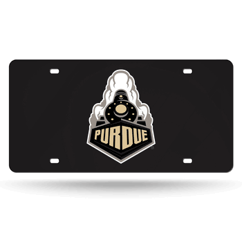 Purdue Boilermakers Train Front View Laser (Black)