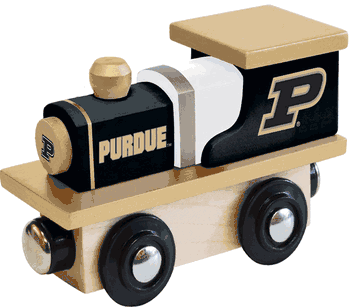 Purdue Boilermakers Wood Train Engine
