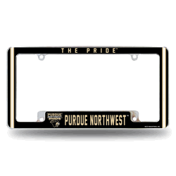 Purdue Northwest�Pride  12" x 6" Chrome All Over Automotive License Plate Frame