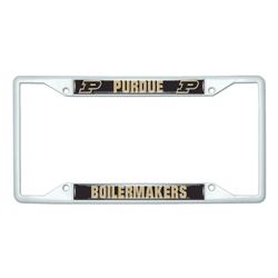 Purdue White Metal License Plate Frame - 6.25"x12.25"