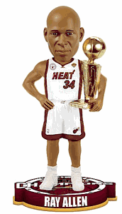 Ray Allen Miami Heat 2013 NBA Championship Trophy Bobble Head Doll