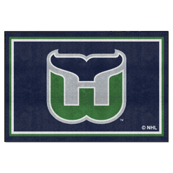 Retro NHL Hartford Whalers 5ft. x 8 ft. Plush Area Rug