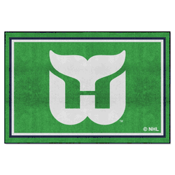 Retro NHL Hartford Whalers 5ft. x 8 ft. Plush Area Rug