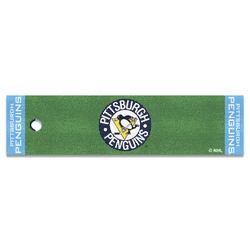 Retro NHL Pittsburgh Penguins Putting Green Mat - 1.5ft. x 6ft.