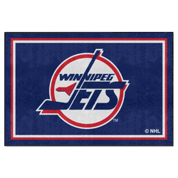 Retro NHL Winnipeg Jets 5ft. x 8 ft. Plush Area Rug