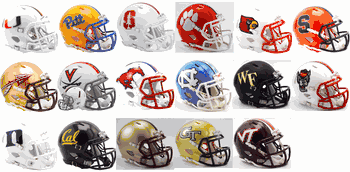 Riddell Set of 17 ACC Replica SPEED Mini Helmets