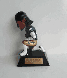 Robert Griffin III RG3 8" Baylor Bears "Praying on Trophy Base" COLLEGE LEGENDS FIGURE #1 Bobble Head Doll #/144 <B><font color="RED">Exclusive to Carroll's Sports Cove</b></font>