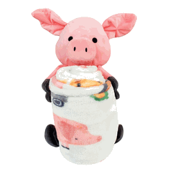 Rollee Pollee Pig Pen Silk Touch With Hugger 40x50 Inches
